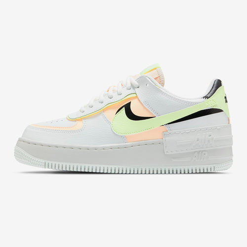 Women's Nike Air Force 1 Shadow (White/Black/Barely Volt/Crimson Tint)(CI0919-107)