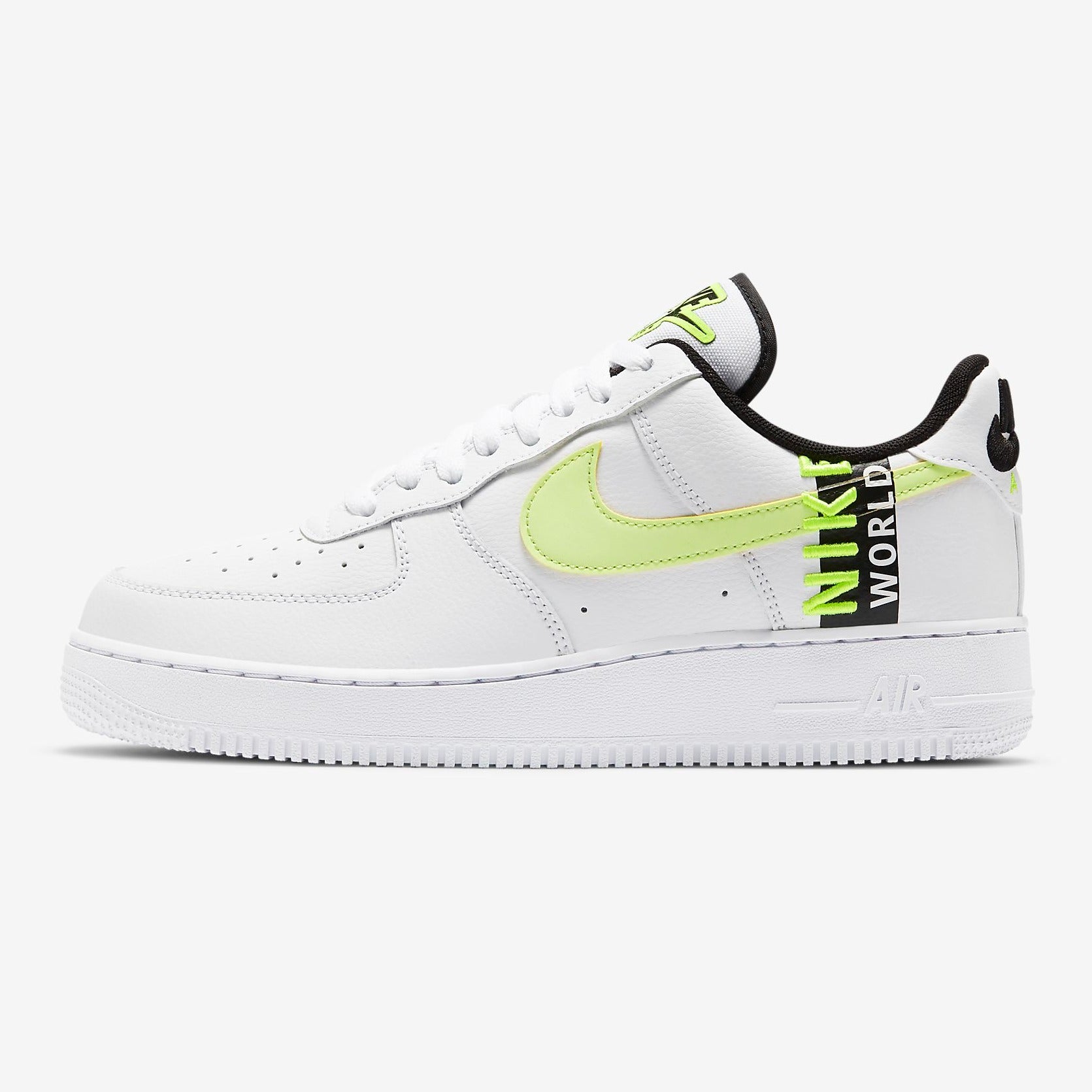 Men's Nike Air Force '07 LV8 World Wide (White/Black/Volt