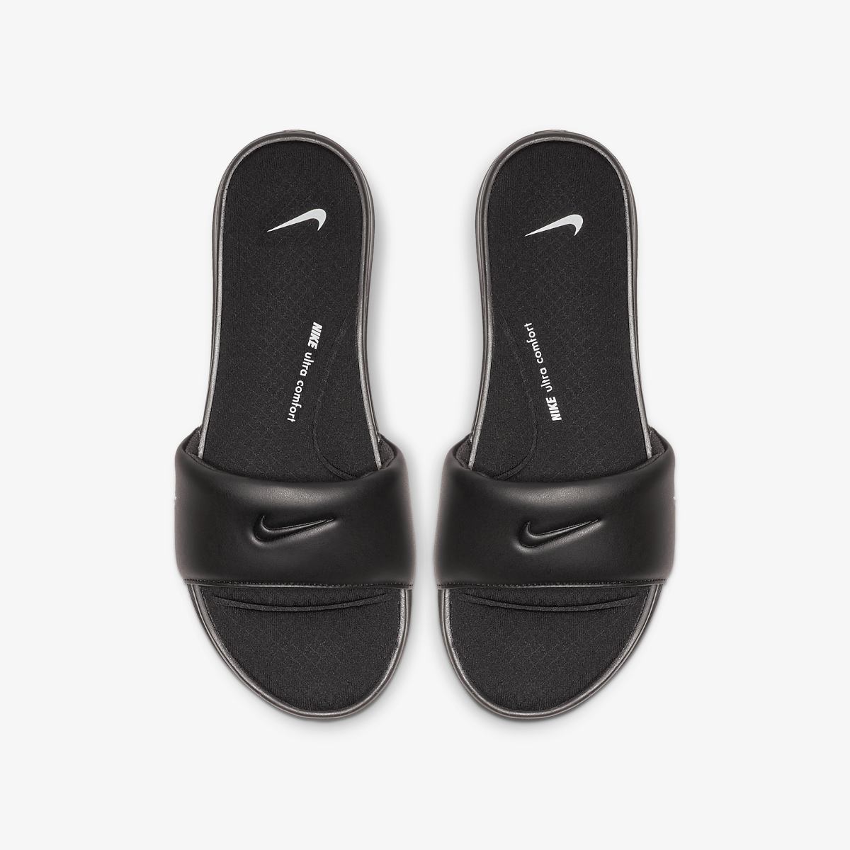 Women's Nike Ultra Comfort Slides (Black/White)(AR4497-003)