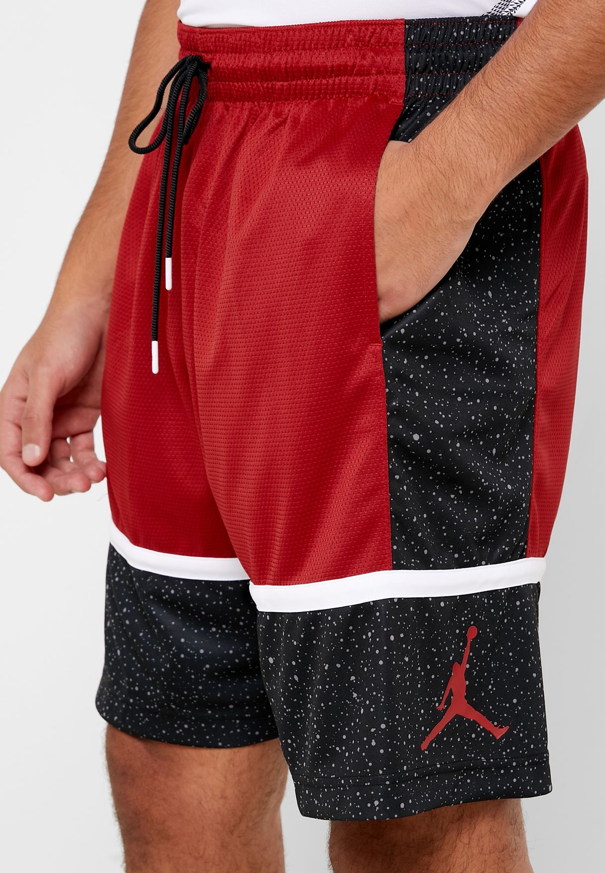Men's Air Jordan Jumpman Graphic Shorts (Gym Red/Black)(AV3211-014