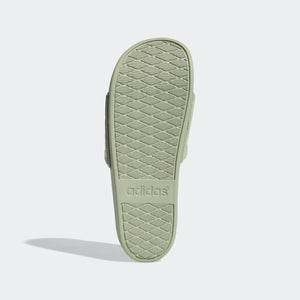 Adidas Adilette Comfort Embossed Stripe Slides (Halo Green)(FY8547)