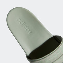 Adidas Adilette Comfort Embossed Stripe Slides (Halo Green)(FY8547)