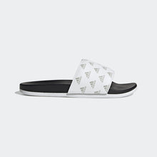 Adidas Adilette Comfort "Repeat Logo" Slides (White/Grey/Black)(GV9737)
