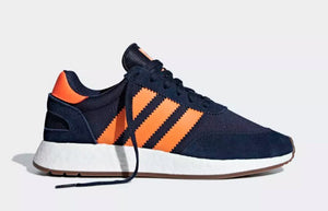 Men's Adidas Iniki Runner Boost I-5923 Gum (Navy/Orange)(B37919)