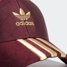 Adidas Originals Trefoil Logo Quilted Satin Baseball Cap (Victory Crimson)(H13648)