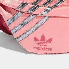 Adidas Originals Iridescent Stripe Satin Nylon Waist Bag (Hazy Rose/Wild Pink)(GN2114)