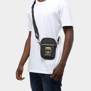 Adidas Originals Essential Festive Sling Bag (Black/Gold)(GF3199)