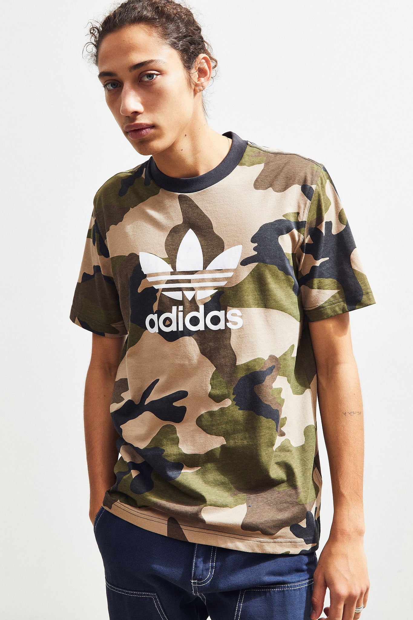Adidas Originals Men's Camouflage Trefoil T-Shirt DV2074 
