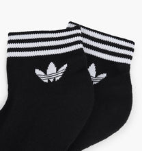 Adidas Originals Trefoil Ankle Socks (Black)(1 PAIR ONLY)