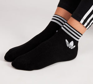 Adidas Originals Trefoil Ankle Socks (Black)(1 PAIR ONLY)