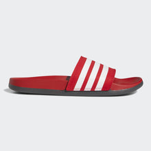 Adidas Adilette Cloudfoam Comfort Stripe (Scarlet/White/Grey)(EG1852)
