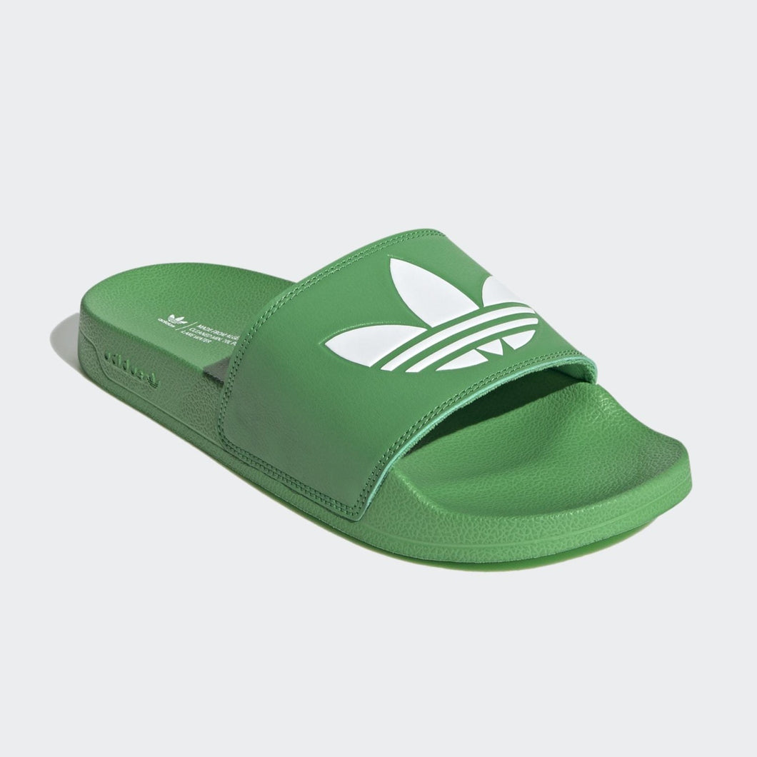 Adidas Adilette Lite Trefoil Slides (Vivid Green)(FX5909)