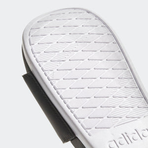 Adidas Adilette Cloudfoam Comfort Slides 3 Stripe Logo (Core Black/Cloud White)(CG3427)