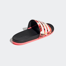 Adidas Adilette Cloudfoam Slides "Farm Rio" (Linen/Signal Pink/Black)(FW7256)