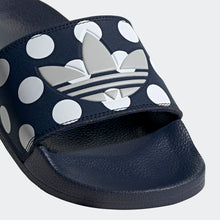 Adidas Adilette Lite Polka Dot Trefoil Slides (Collegiate Navy/Grey Two/Cloud White)(FU9148)