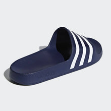 Adidas Adilette Aqua Stripe Slides (Dark Blue/White)(F35542)