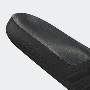 Adidas Adilette Aqua Stripe Slides (Triple Black)(F35550)