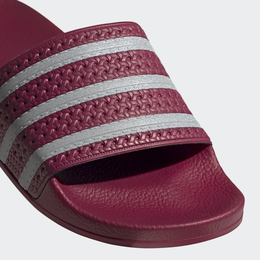 adidas adilette collegiate burgundy