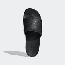 Adidas Adilette Comfort "Repeat Logo" Slides (Triple Black)(GV9736)