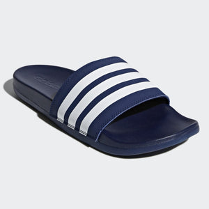 Adidas Adilette Cloudfoam Comfort Slides Stripe (Dark Blue/Cloud White)(B42114)