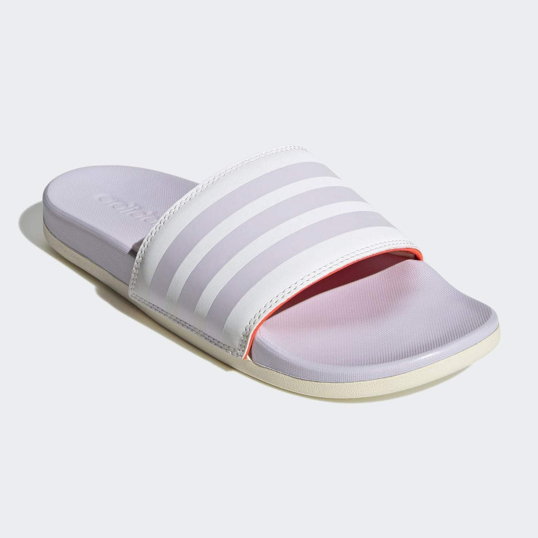 Adidas Adilette Cloudfoam Comfort Slides Stripe (Purple Tint/Cloud White)(GV9738)