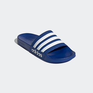 Adidas Adilette Shower Stripe Slides (Royal Blue/Cloud White)(GZ1008)