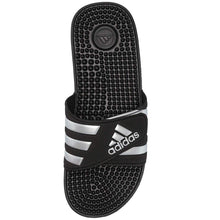 Adidas Adissage Slides (Black & Silver)
