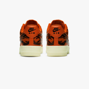 Nike Air Force 1 QS "Skeleton Glow" 2020 Halloween Pack (Starfish/White/Black)(CU8067-800)