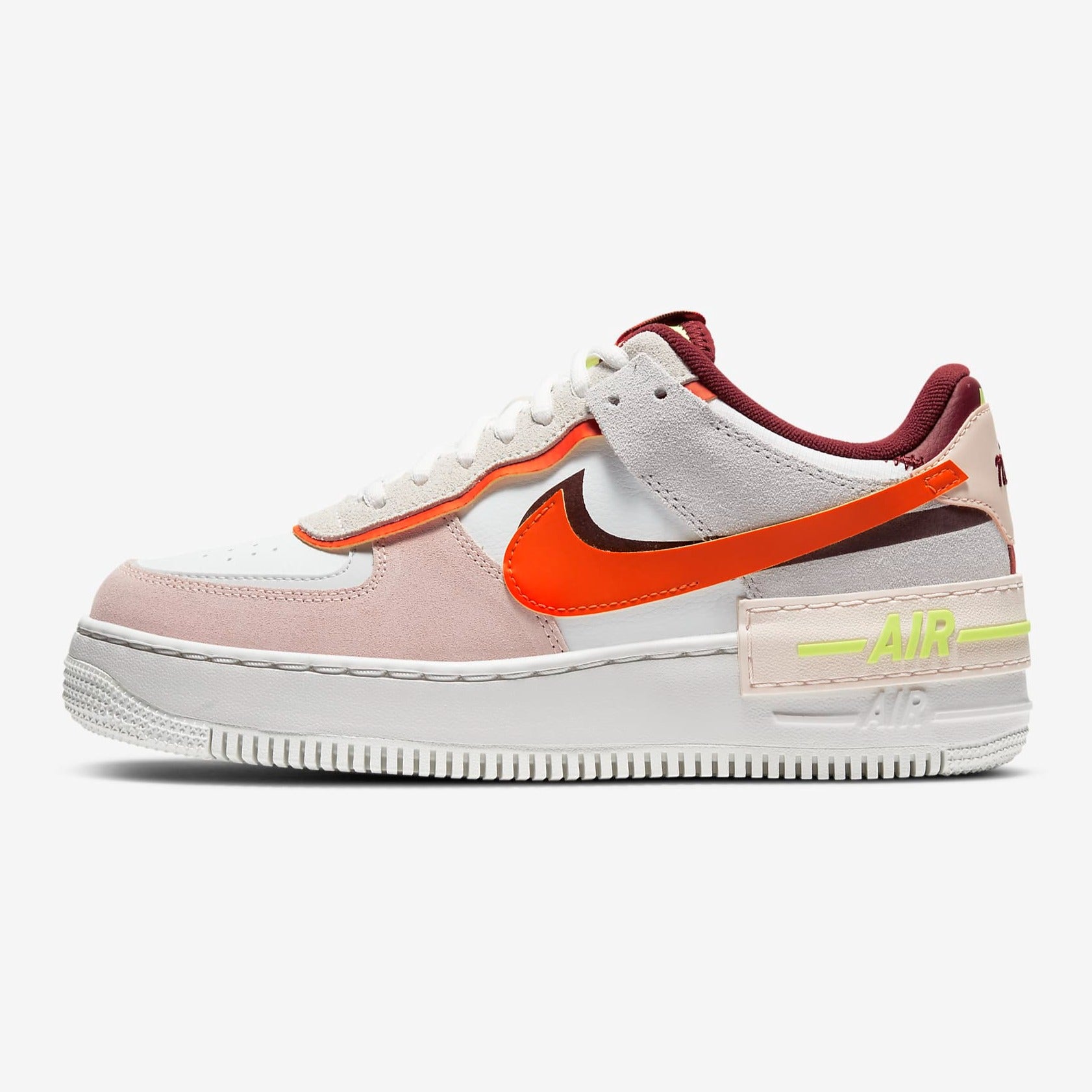 Women's Nike Air Force Shadow (Team Red/Orange Pearl/Volt/Orange)(CU8591-600)