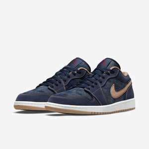 Air Jordan 1 Low SE "Denim" (Midnight Navy/Muslin)(DH1259-400)