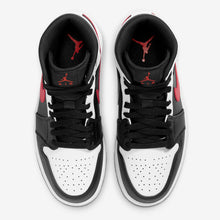 Men's Air Jordan 1 Mid "Black White Chile Red" (554724-075)