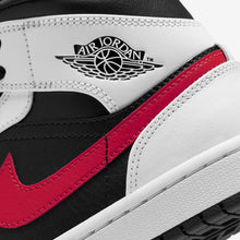 Men's Air Jordan 1 Mid "Black White Chile Red" (554724-075)