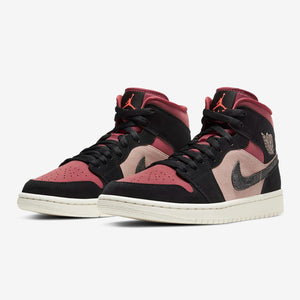 Women's Air Jordan 1 Mid "Canyon Rust" (Particle Beige/Black/Canyon Rust/Sail)(BQ6472-202)