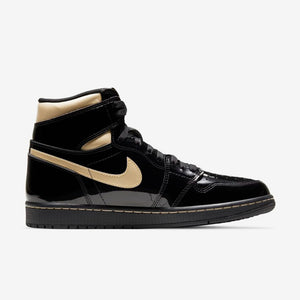 Men's Air Jordan 1 "Patent Black Gold" (555088-032)