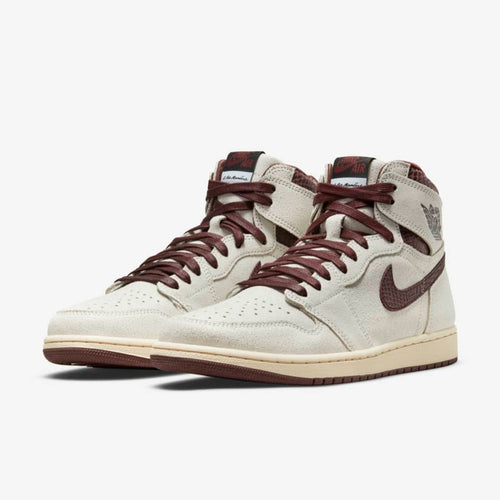 Air Jordan 1 Retro High OG x A MA MANIERE (Sail/Burgundy)(DO7097–100)