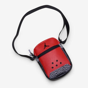 Air Jordan 3 Retro "Red Cement" Festival Sling Bag (Fire Red/Black/Cement Gray)(9A0420-U10)