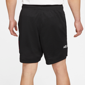 Men's Air Jordan 5 Graphic Mesh Shorts (Black/White)(DD5274-010)