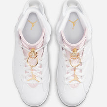 Women's Air Jordan 6 Retro "Gold Hoops" (White/Barely Rose/Gold)(DH9696-100)