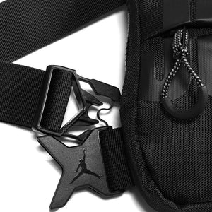 Air Jordan "Jumpman" Print Chest Rig Bag (Triple Black)(9A0321-KK2)
