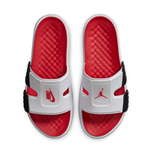 Air Jordan Hydro 8 "Collab" Slides (White/Black/Gym Red)(CZ3607-100)