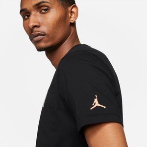 Black and orange jordan shirt sale