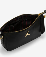 LIMITED EDITION - Air Jordan Jumpman Luxe Side Bag with Mini Pochette (Black / Metallic Gold)(4A0642-023)