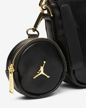 LIMITED EDITION - Air Jordan Jumpman Luxe Side Bag with Mini Pochette (Black / Metallic Gold)(4A0642-023)