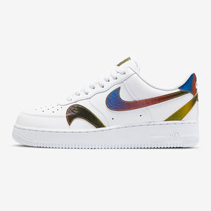 Men's Nike Air Force 1 '07 LV8 "Misplaced Swoosh" (White/Multicolor)(CK7214-101)