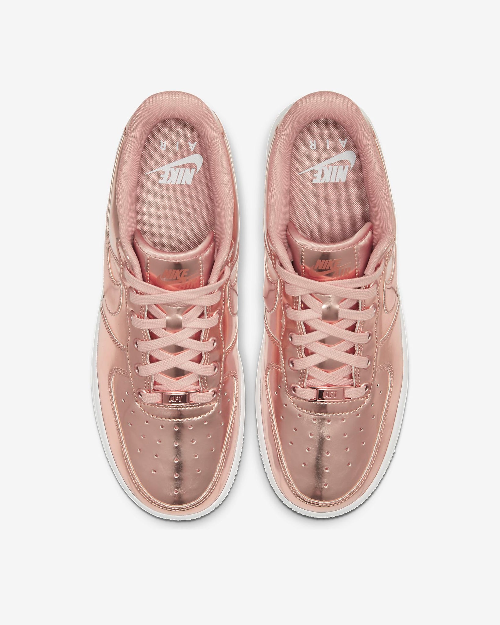 Rose Gold Air Force One Metallic Nike Womens Air Force Metallic