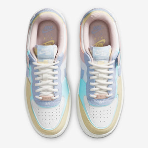 Women's Nike Air Force 1 Shadow "Pastel" (Summit White/Glacier Blue/Fossil/Ghost)(CI0919-106)