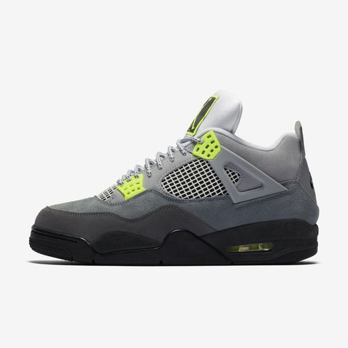 Men's Air Jordan 4 Neon SE '95 (Cool Grey/Volt/Wolf Grey/Anthracite)(CT5342-007)