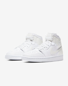 Women's Air Jordan 1 Mid "Ivory" (Ivory/White)(BQ6472-112)