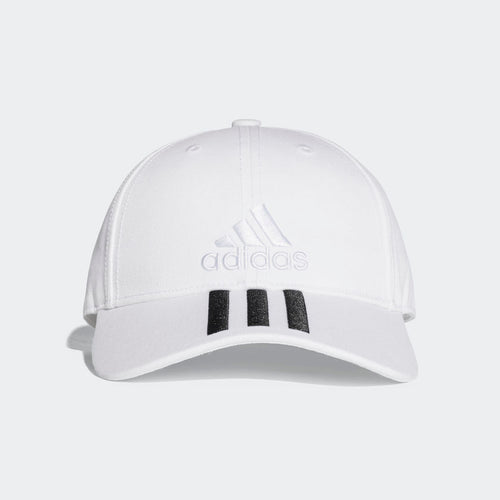 ADIDAS Six-Panel Classic 3-Stripes Cap (White)