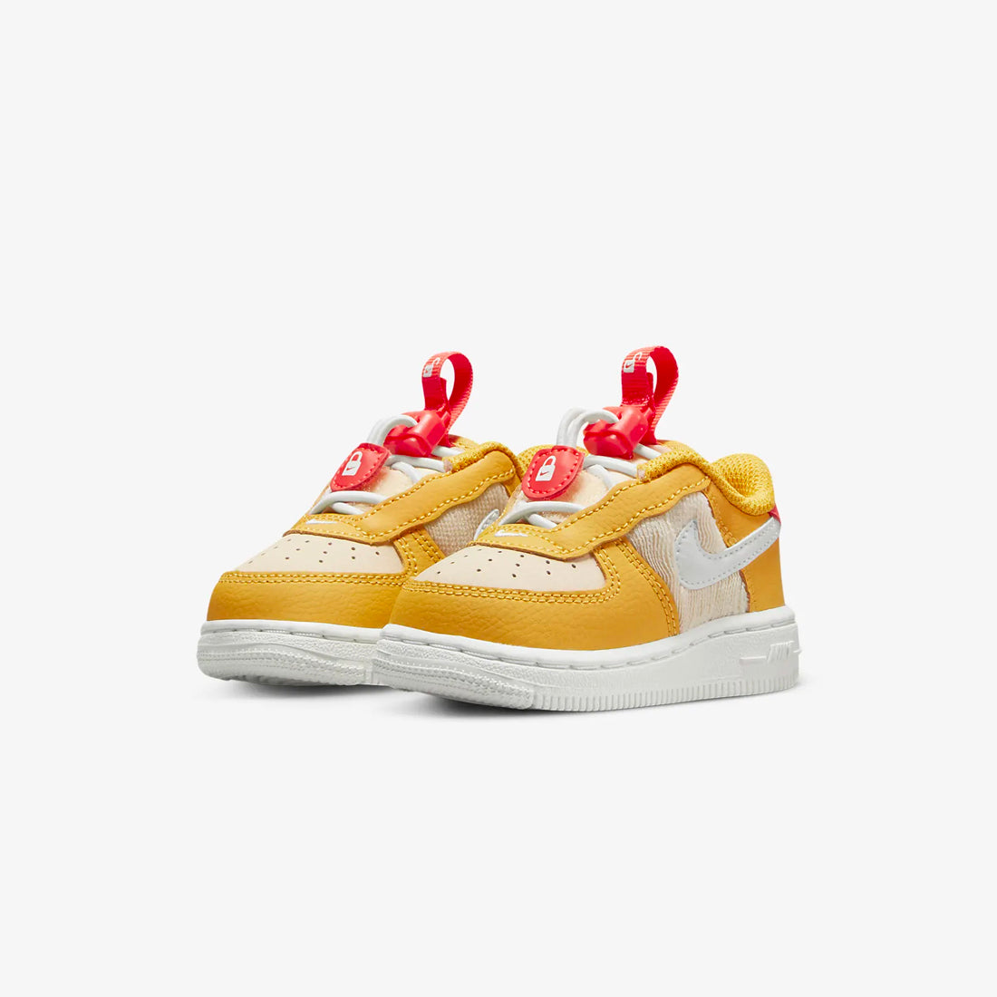 Baby Toddlers Air Force Toggle SE (Yellow Ochre/Bright Crimson